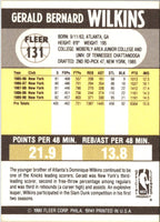 1990 Fleer Gerald Wilkins #131