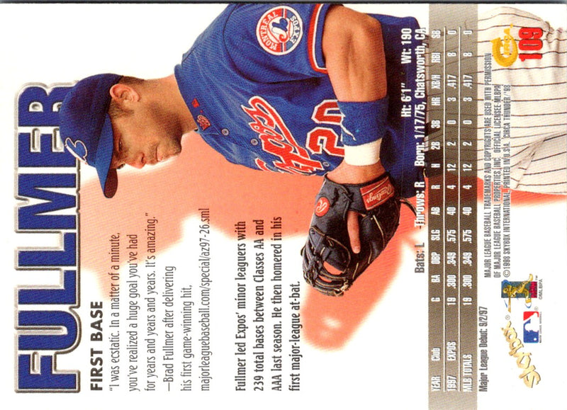 1998 Circa Thunder Brad Fullmer