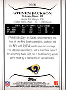 2010 Topps Prime Steven Jackson