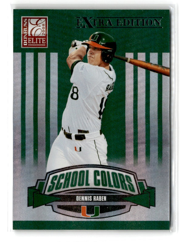 2008 Donruss Elite Extra Edition College Ties Green Carlos Gutierrez/Dennis Raben #CTC-14 307/1500