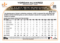 2022 Topps Yordan Alvarez #400