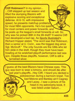 1993 First Amendment Publishing Skinnies Clifford Robinson #25