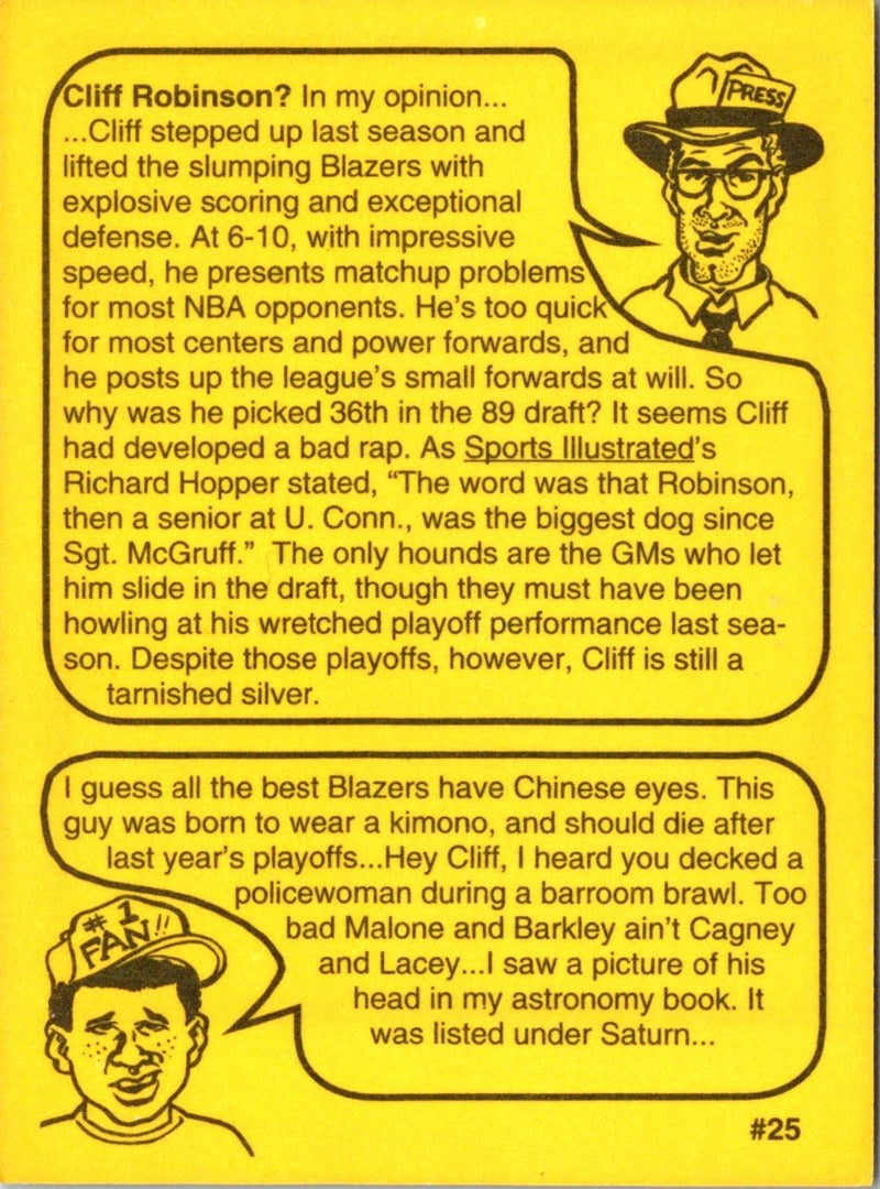 1993 First Amendment Publishing Skinnies Clifford Robinson