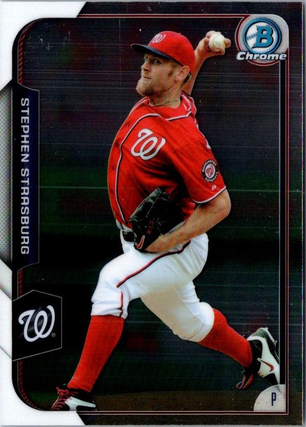 2015 Bowman Chrome Stephen Strasburg #38