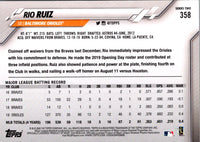 2020 Topps Rio Ruiz #358