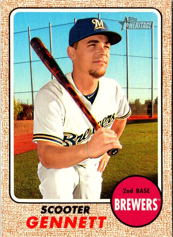 2017 Topps Heritage Scooter Gennett #262