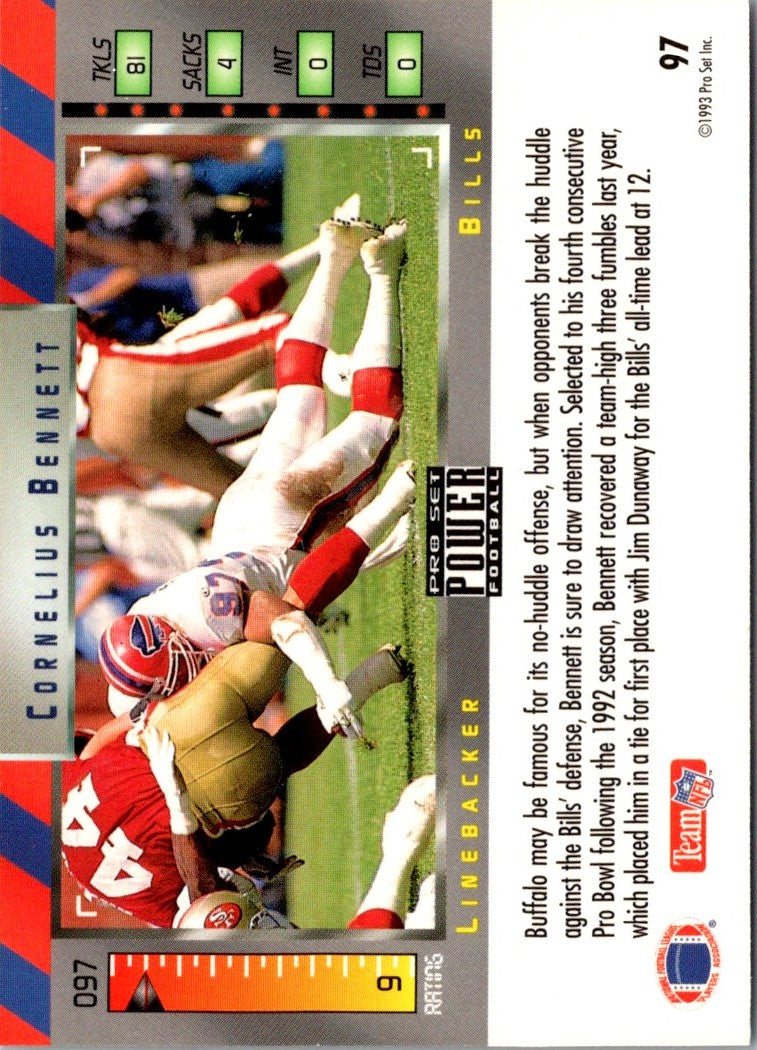 1993 Pro Set Power Cornelius Bennett