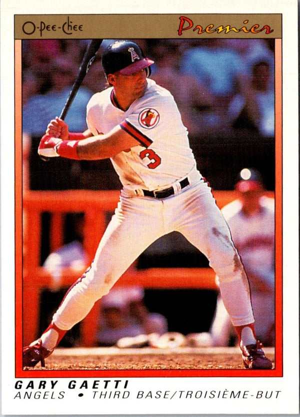 1991 O-Pee-Chee Premier Gary Gaetti #47