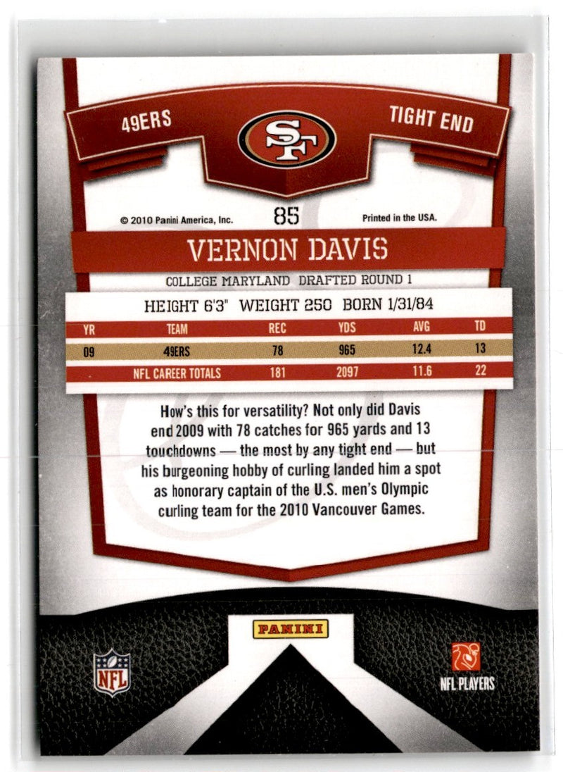 2010 Donruss Elite Vernon Davis