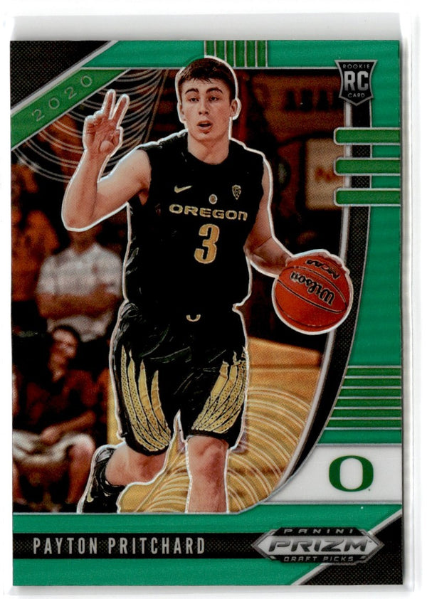 2020 Panini Prizm Draft Picks Collegiate Green Payton Pritchard #36