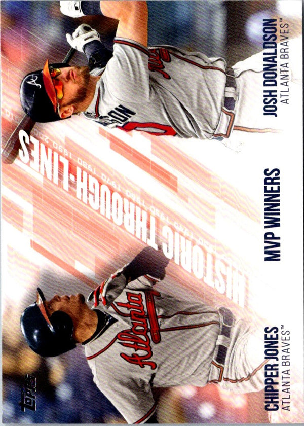 2019 Topps Historic Through-Lines Josh Donaldson/Chipper Jones #HTL-35