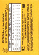 1987 Donruss Steve Lombardozzi