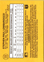 1987 Donruss Steve Lombardozzi #318