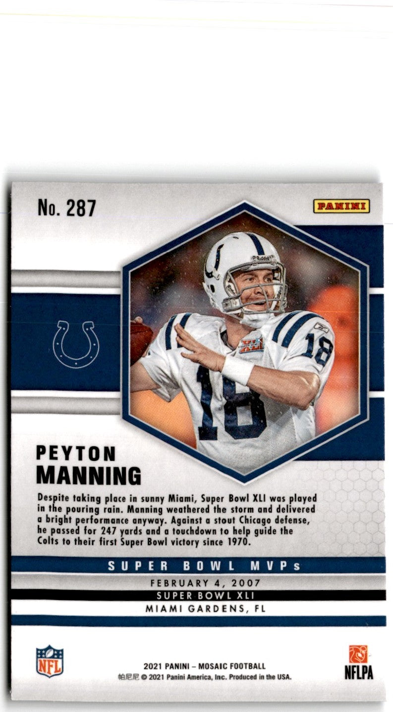 2021 Panini Mosaic Peyton Manning