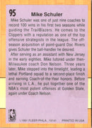 1991 Fleer Mike Schuler