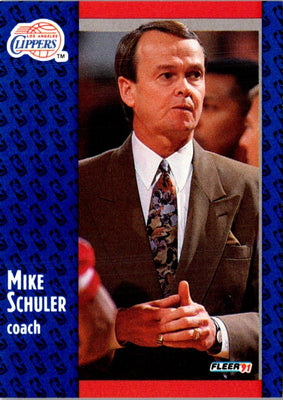 1991 Fleer Mike Schuler #95
