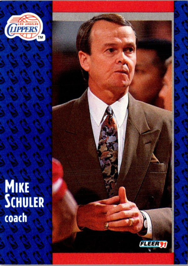 1991 Fleer Mike Schuler #95