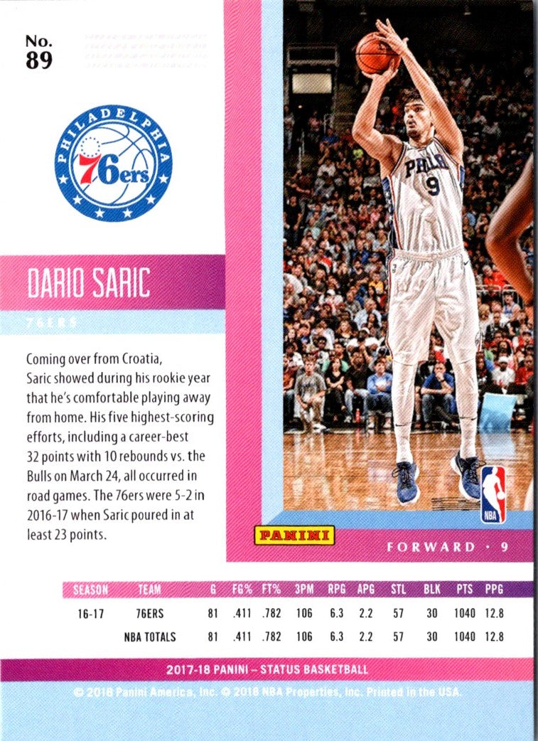 2017 Panini Status Dario Saric