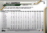 2020 Topps Opening Day Edition Matt Chapman #78