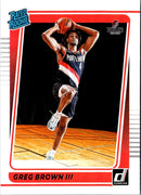 2021 Donruss Rated Rookies Greg Brown III