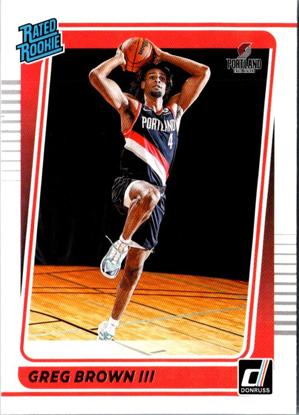 2021 Donruss Rated Rookies Greg Brown III #245