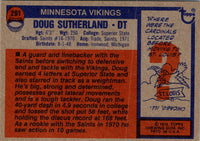 1976 Topps Doug Sutherland #291 Rookie