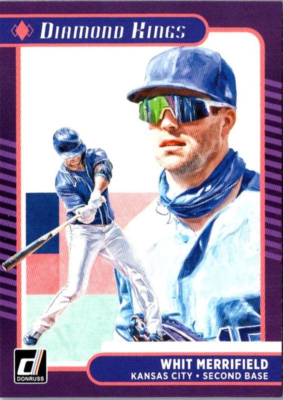 2021 Donruss Holo Purple Whit Merrifield #9