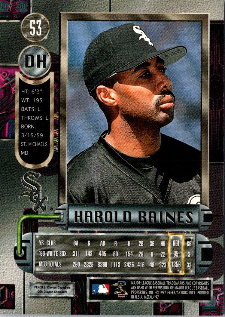 1997 Metal Universe Harold Baines