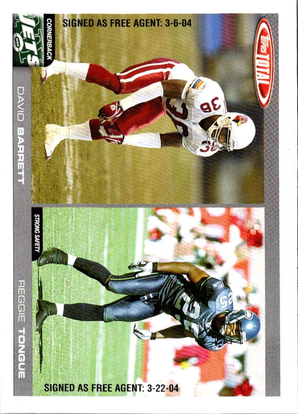 2004 Topps Total David Barrett/Reggie Tongue #265