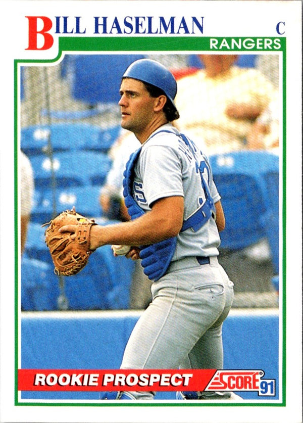 1991 Score Bill Haselman #377 Rookie