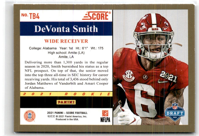 2021 Score 1991 Throwback DeVonta Smith