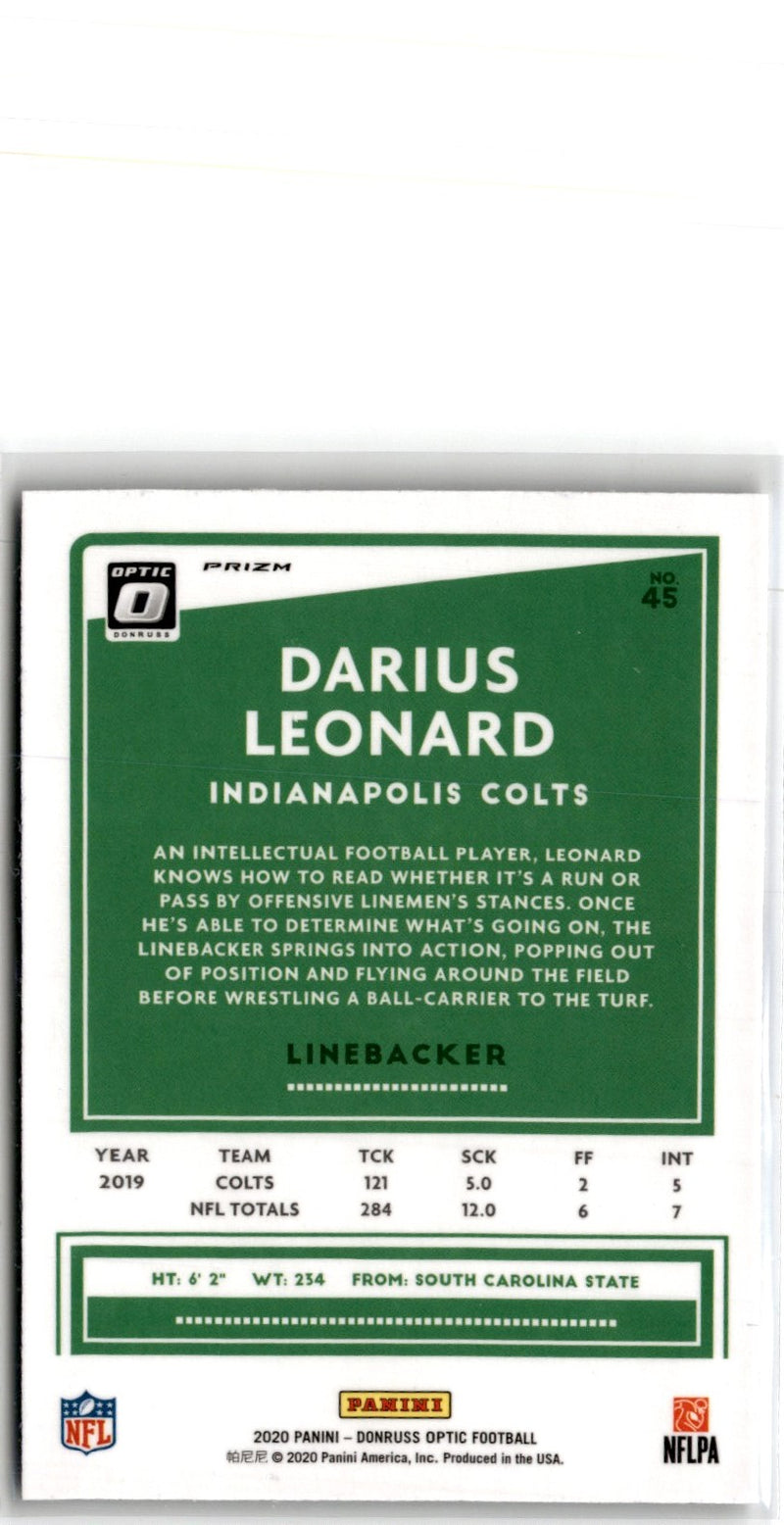 2020 Donruss Optic Darius Leonard