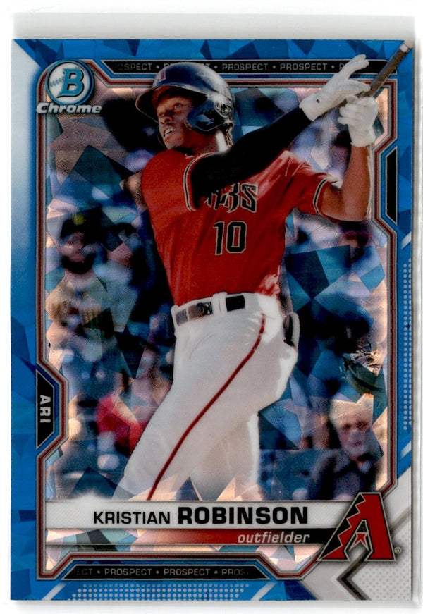 2021 Bowman Draft Chrome Sapphire Kristian Robinson #BCP-136