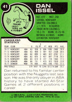 1977 Topps White Backs Dan Issel #41