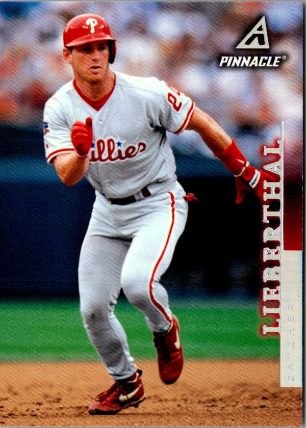 1998 Pinnacle Stats Mike Lieberthal #128