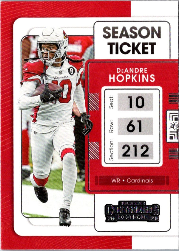 2021 Panini Contenders Red Zone DeAndre Hopkins #2