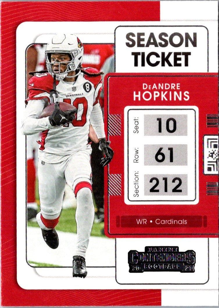 2021 Panini Contenders Red Zone DeAndre Hopkins