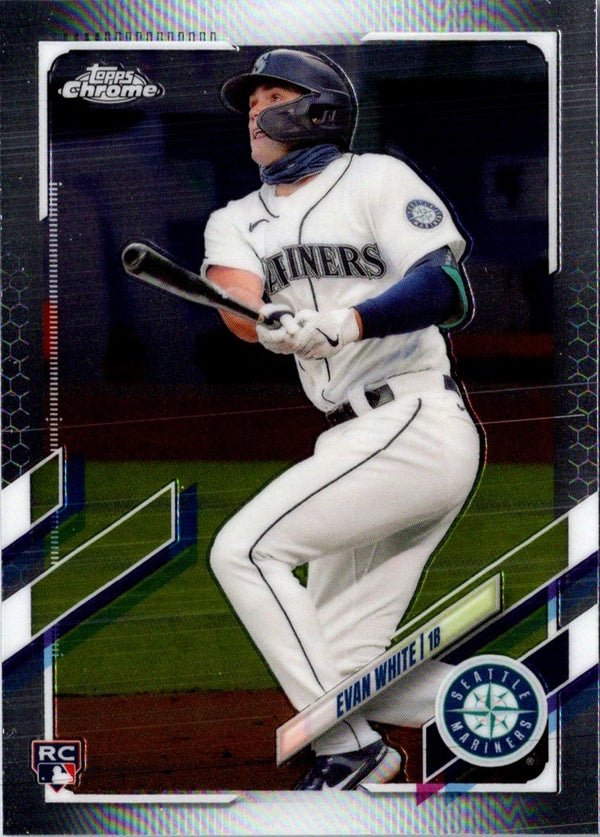 2021 Topps Chrome Evan White #61 Rookie