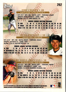 1998 Topps Minted in Cooperstown Eric Chavez/Russ Johnson/Russell Branyan