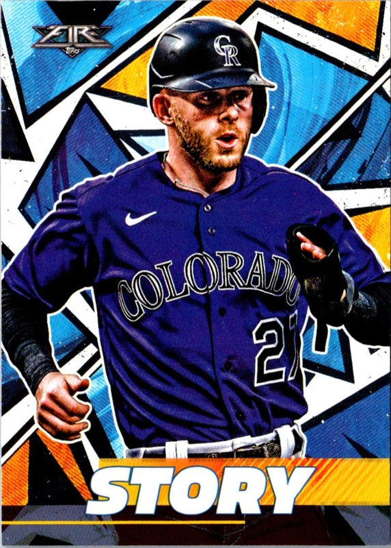 2021 Topps Fire Trevor Story #39