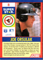 1991 Score 100 Superstars Joe Orsulak #8