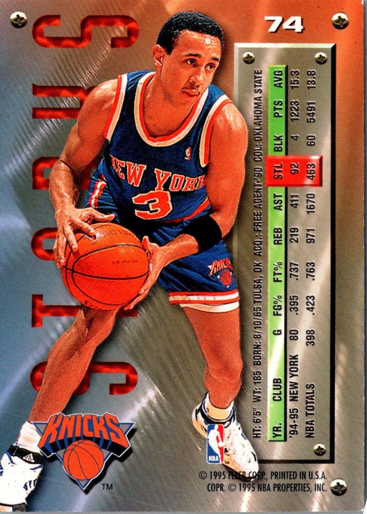 1995 Metal Silver Spotlight John Starks