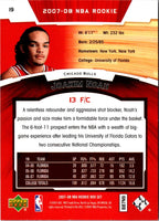 2007 Upper Deck Rookie Box Set Joakim Noah #19