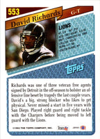 1993 Topps David Richards #553