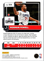 2022 Donruss Holo Laser Red/Gold Norman Powell #124