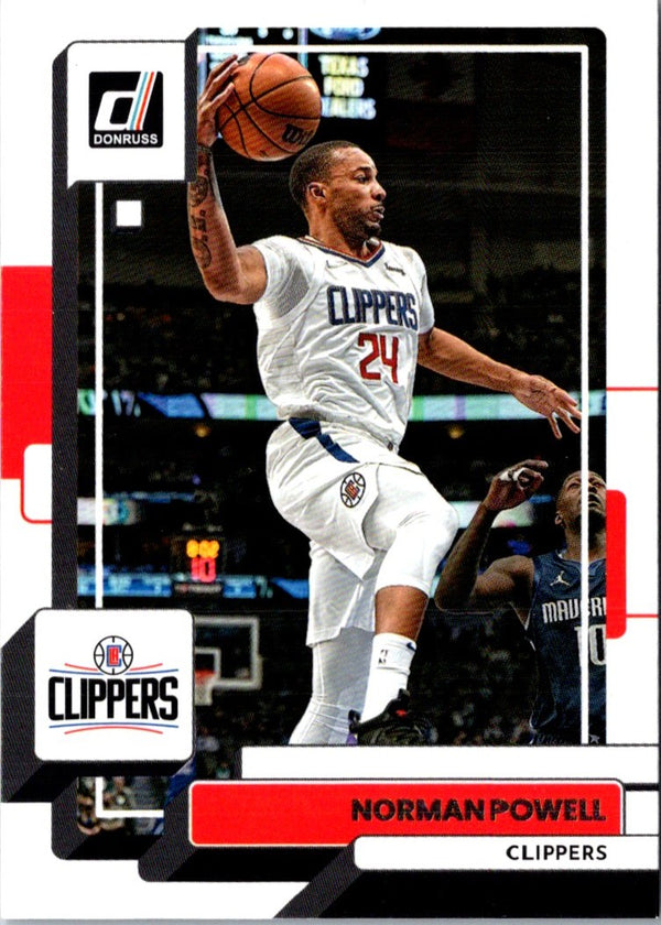 2022 Donruss Holo Laser Red/Gold Norman Powell #124