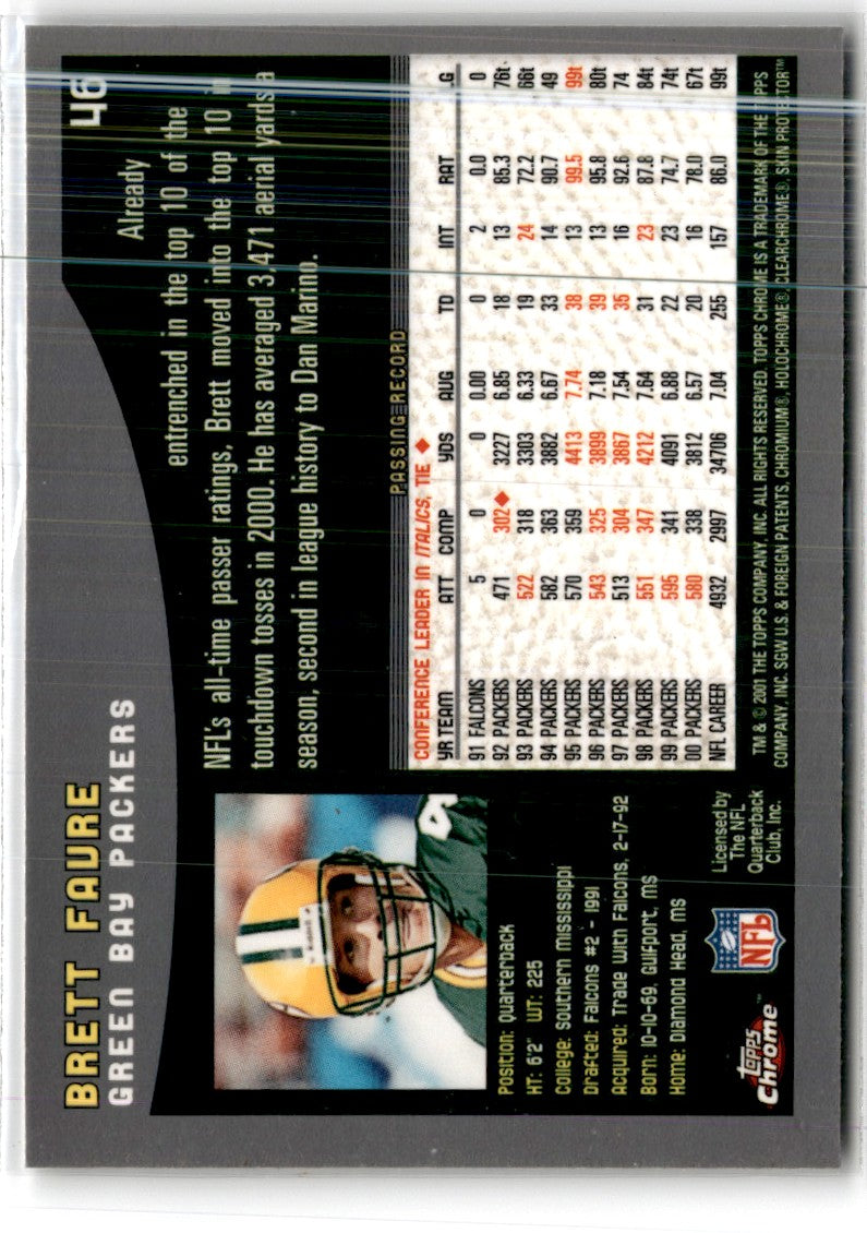 2001 Topps Chrome Brett Favre