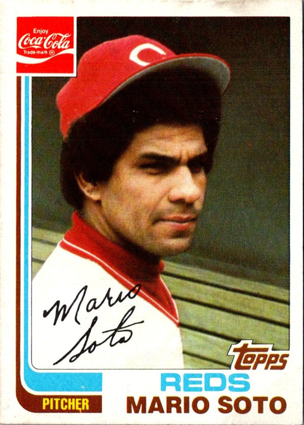 1982 Topps Coca-Cola Cincinnati Reds Mario Soto #20