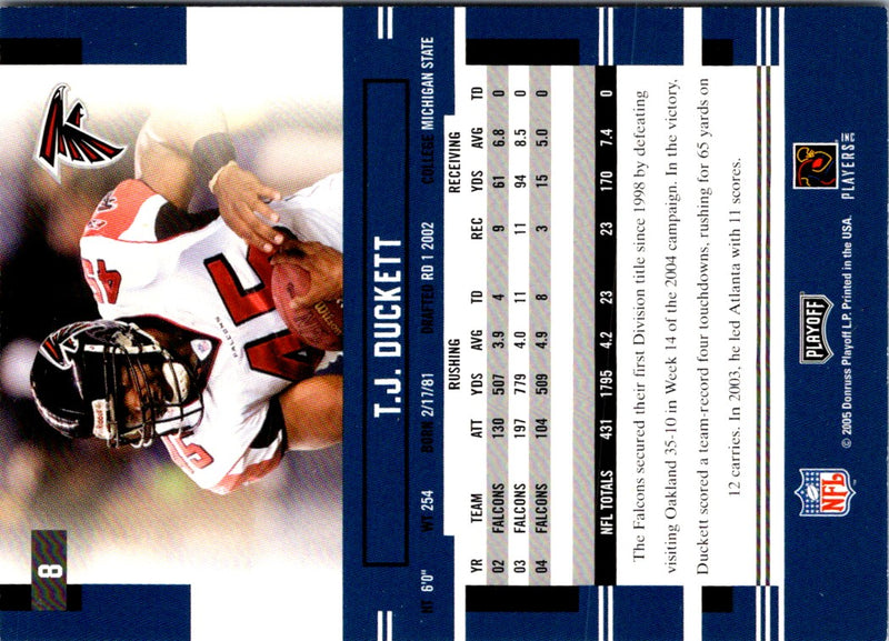 2005 Playoff Prestige T.J. Duckett