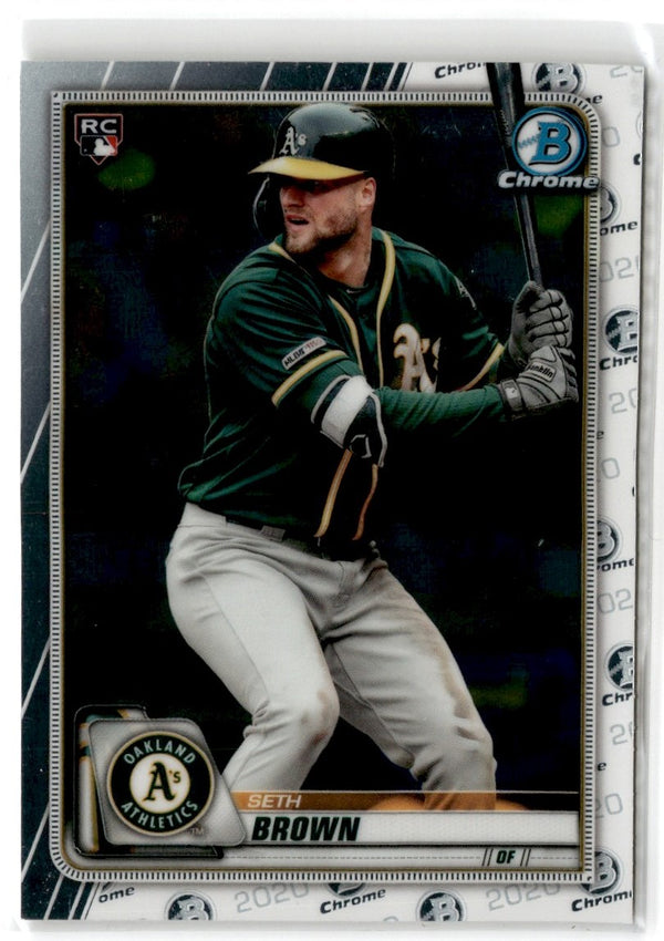 2020 Bowman Chrome Seth Brown #63 Rookie